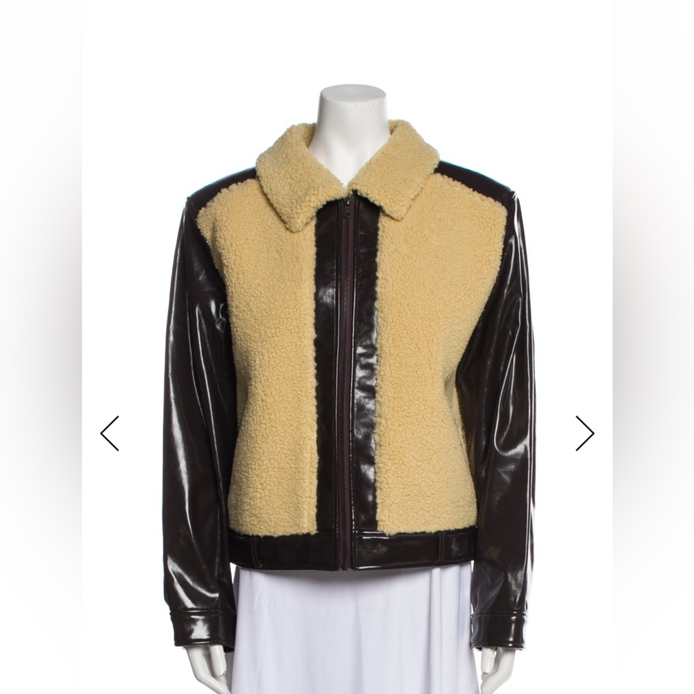 MOTHER Brown Women's Jacket with Pointed Collar